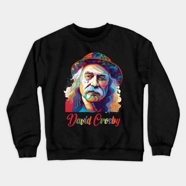 David Crosby Crewneck Sweatshirt by vectrus